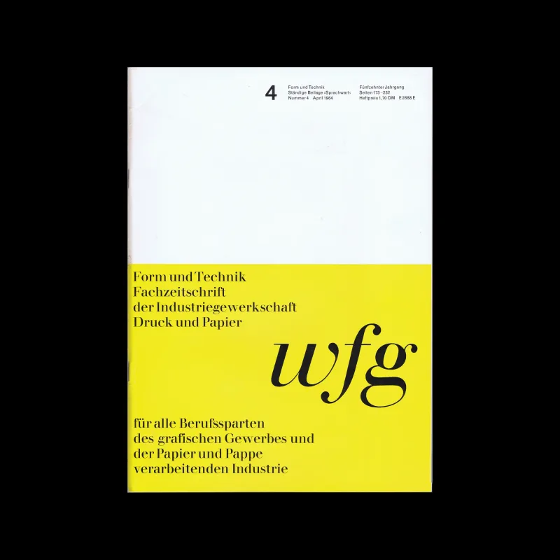 Form und Technik, Vol 15, No. 04, April 1964
