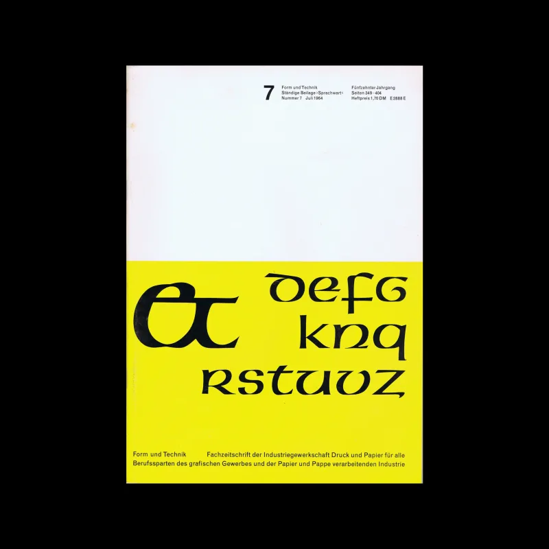 Form und Technik, Vol 15, No. 07, July 1964