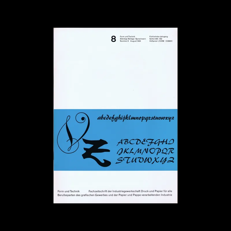 Form und Technik, Vol 15, No. 08, August 1964