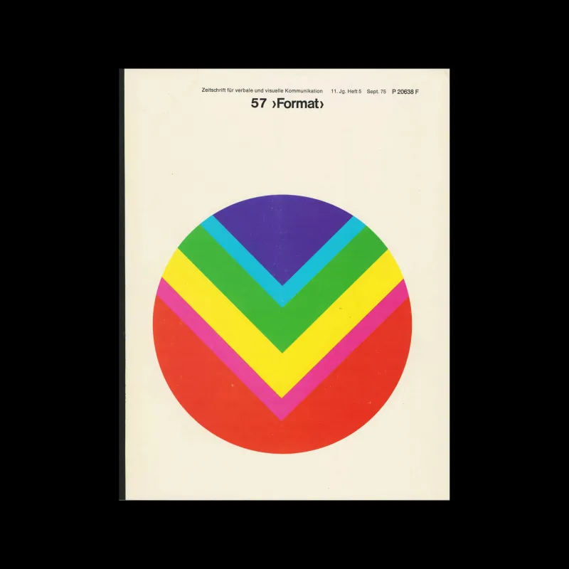 Format, no. 57, Zeitschrift für verbale und visuelle Kommunikation, 11. Jg, Heft 5, Sept 1975