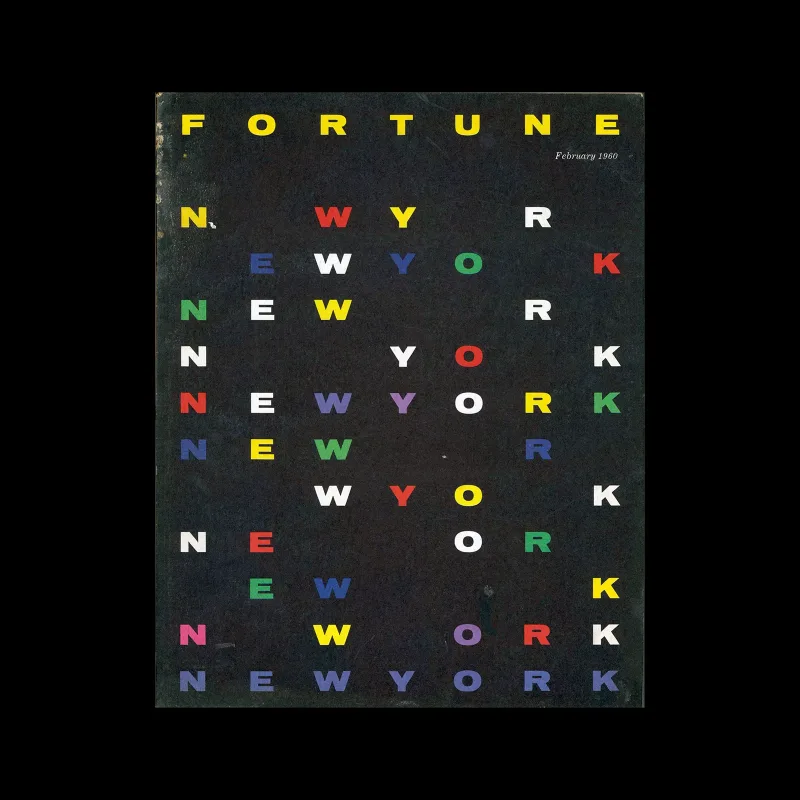 Fortune magazine, Vol. 61, No. 2, 1960. Cover design by Leo Leonni