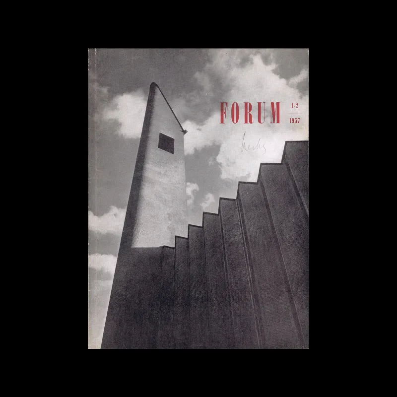 Forum, Vol 12. No. 01-02, 1957. Design by Gert Boon