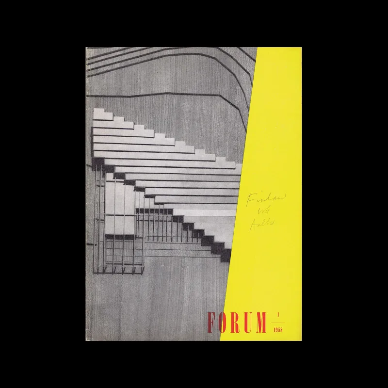 Forum, Vol 13. No. 01, 1958. Design by Gert Boon