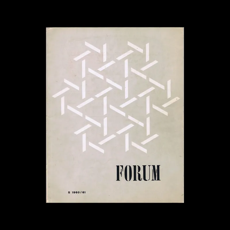Forum, Vol 15. No. 05, 1961. Design by Jurriaan Schrofer