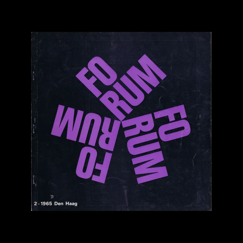 Forum, Vol 19. No. 02, 1965. Design by Kees Nieuwenhuijzen