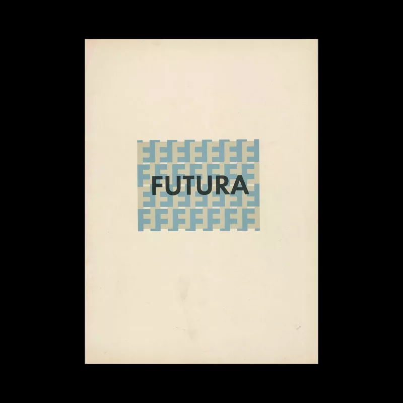 Futura, Bauersche Giesserei, Frankfurt am Main, Type Specimen