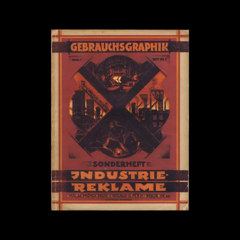 Gebrauchsgraphik, 01, 1924. Cover design by Otto Franz Kutscher