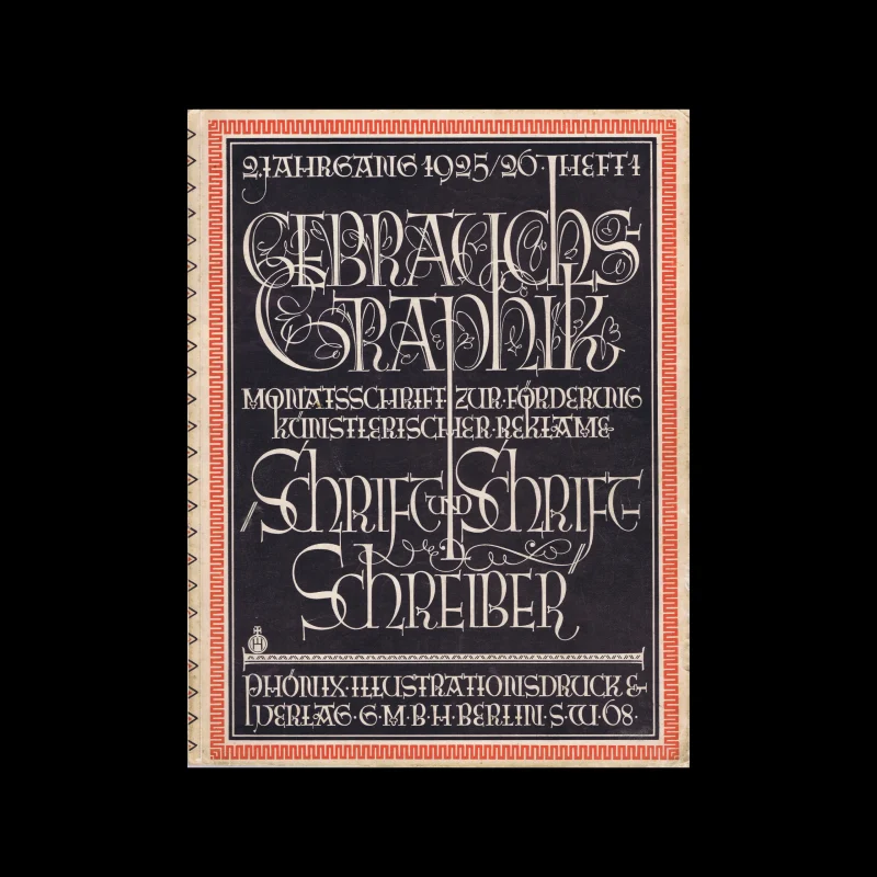 Gebrauchsgraphik, 01, 1925. Cover design by Hanns Thaddäus Hoyer