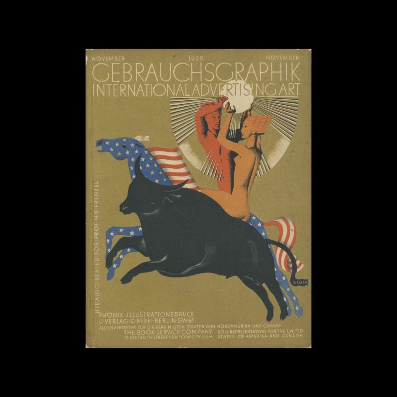 Gebrauchsgraphik, 01, 1929 Cover design by Wladimir Bobritzky