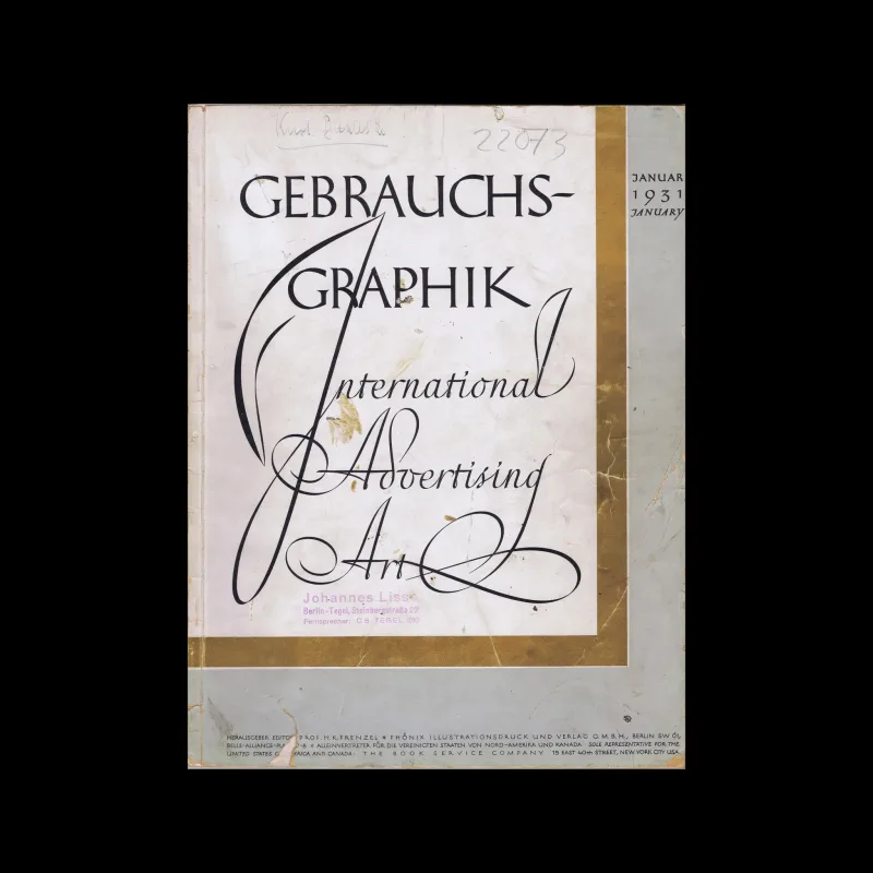 Gebrauchsgraphik, 01, 1931