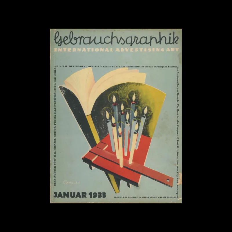 Gebrauchsgraphik, 01, 1933. Designed by Max Cordier