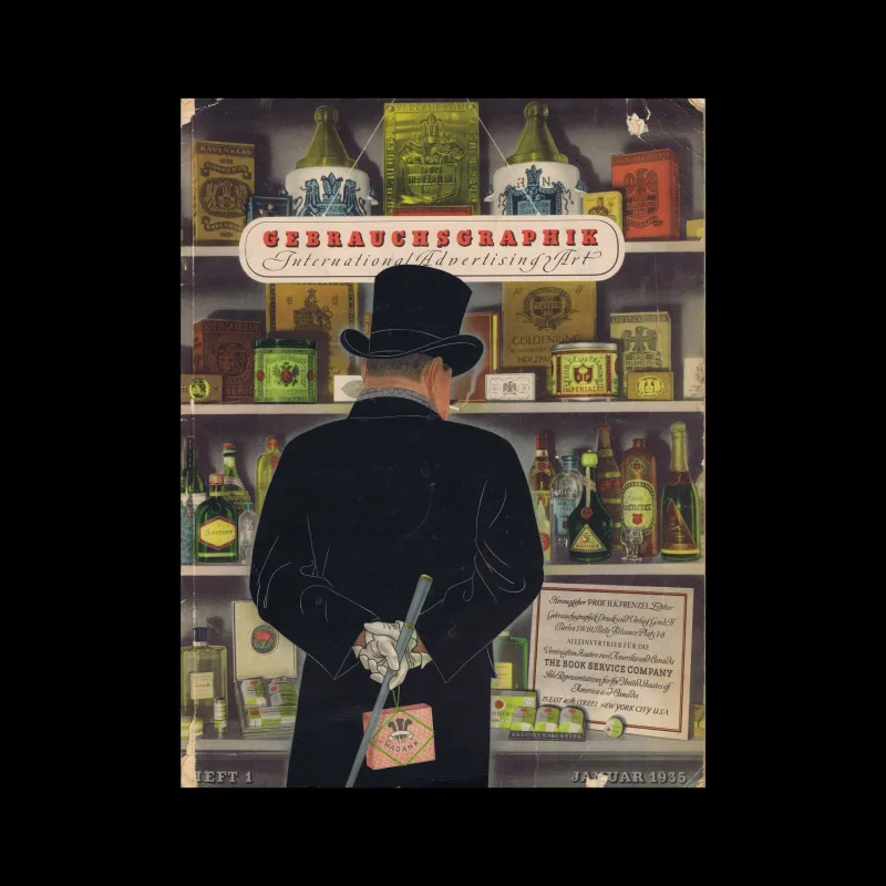 Gebrauchsgraphik, 01, 1935. Cover design by O. H. W. Hadank