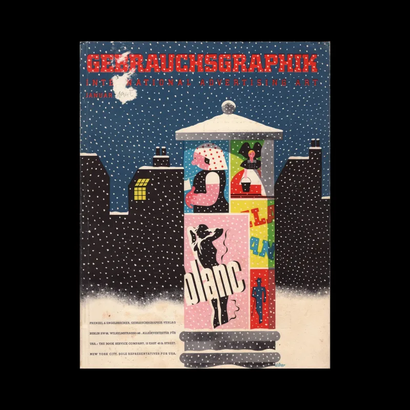 Gebrauchsgraphik, 01, 1942. Cover design by Heinz Allner