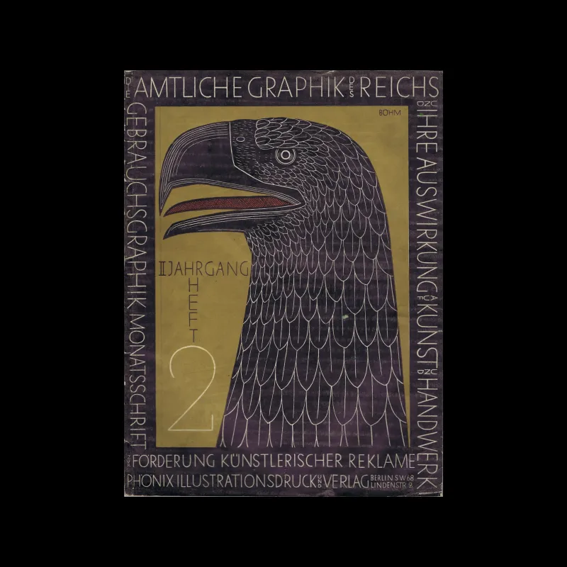 Gebrauchsgraphik, 02, 1925. Cover design by Ernst Böhm