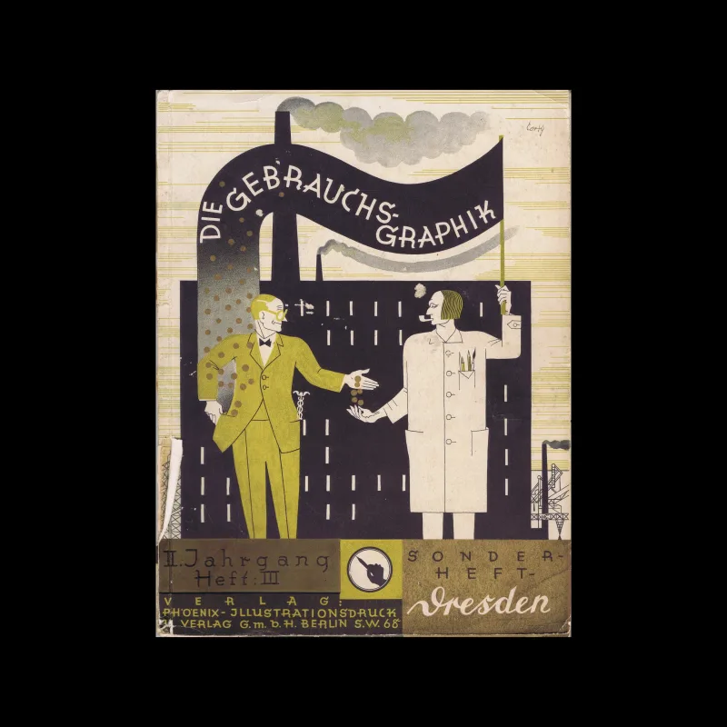 Gebrauchsgraphik, 03, 1925. Cover design by Dora Mönkemeyer-Corty