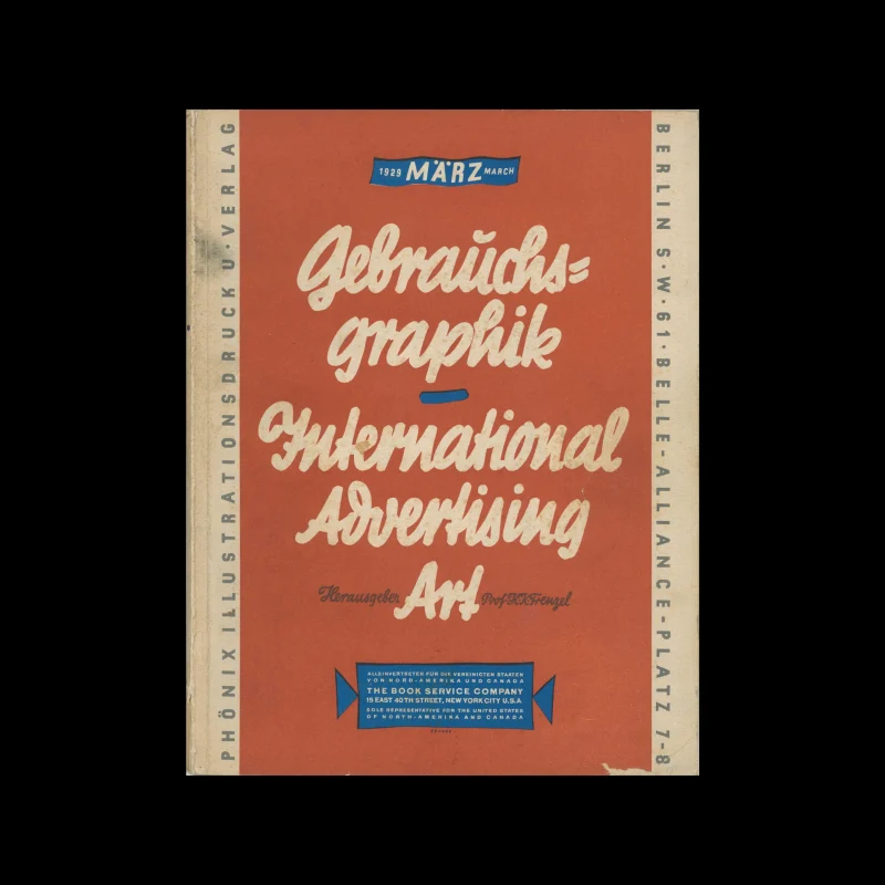 Gebrauchsgraphik, 03, 1929. Cover design by Werner Beucke