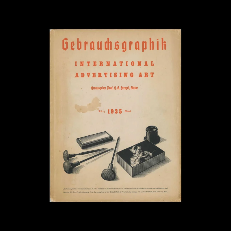 Gebrauchsgraphik, 03, 1935. Cover Design by Werner Brand