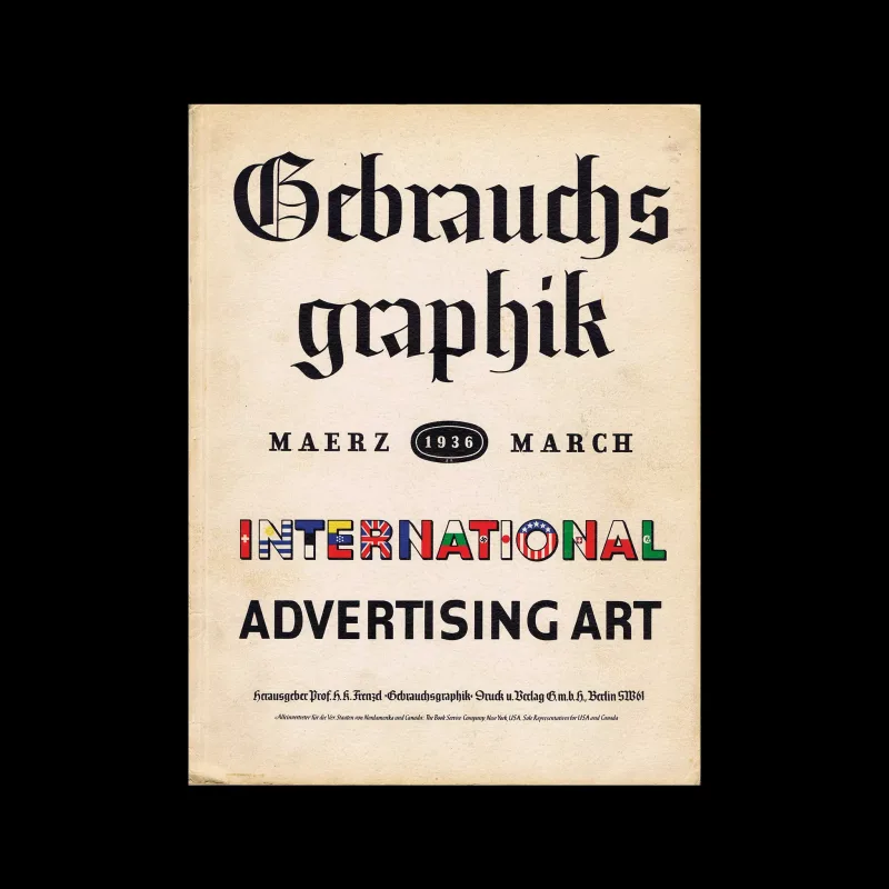 Gebrauchsgraphik, 03, 1936. Cover design by Eduard Sauer