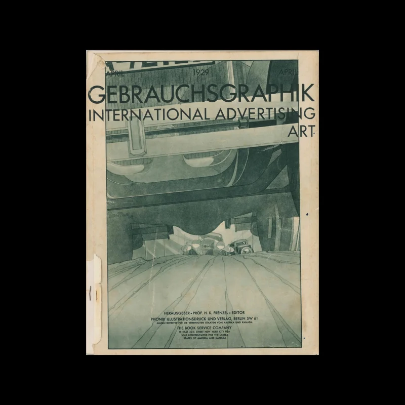 Gebrauchsgraphik, 04, 1929. Cover design by Bernd Reuters