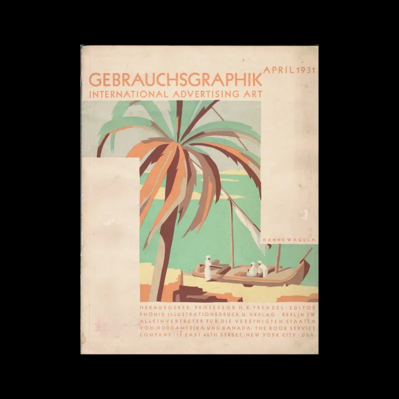 Gebrauchsgraphik, 04, 1931. Cover design by Hanns Wagula