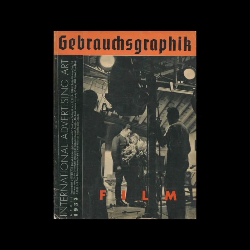 Gebrauchsgraphik, 04, 1935. Cover design by Max Bittrof