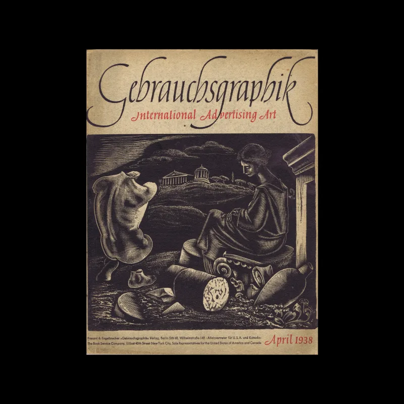 Gebrauchsgraphik, 04, 1938. Cover design by Johannes Boehland