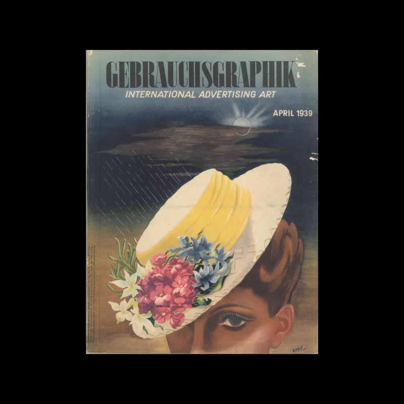 Gebrauchsgraphik, 04, 1939. Cover design by Toni Zepf
