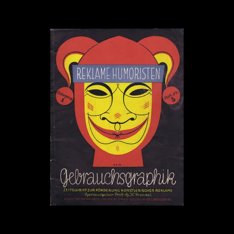 Gebrauchsgraphik, 05, 1924. Cover design by Albert Heim