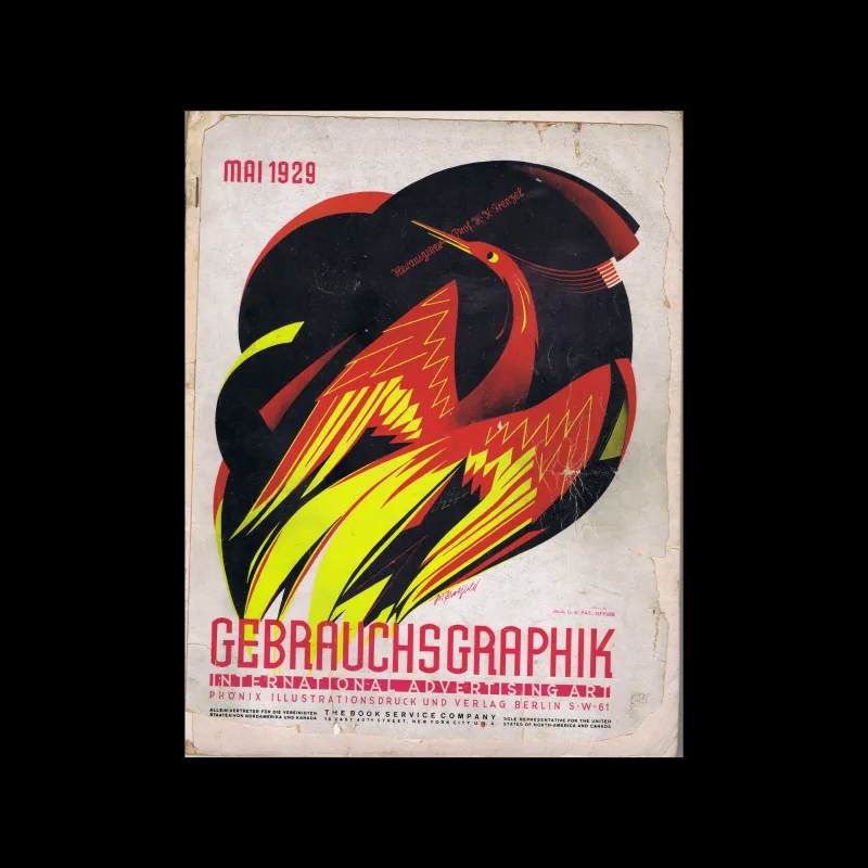 Gebrauchsgraphik, 05, 1929. Cover design by Willy Petzold
