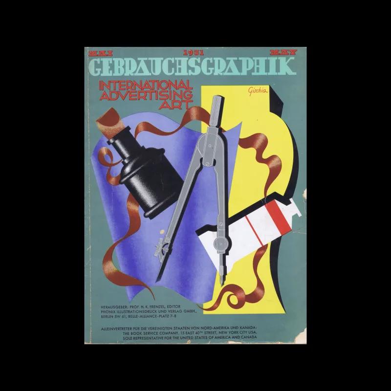 Gebrauchsgraphik, 05, 1931. Cover design by Gischa