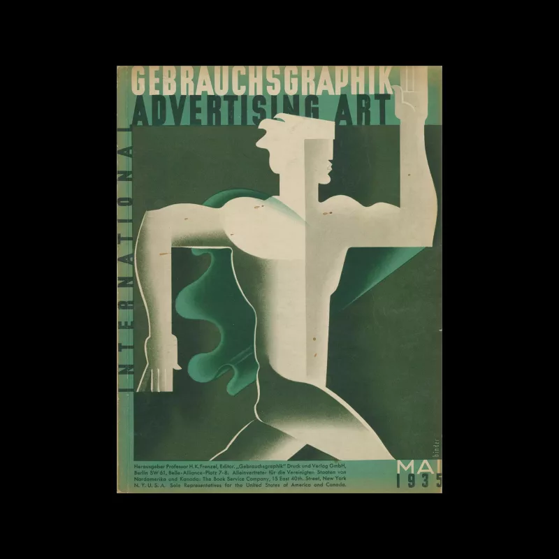 Gebrauchsgraphik, 05, 1935. Cover design by Joseph Binder