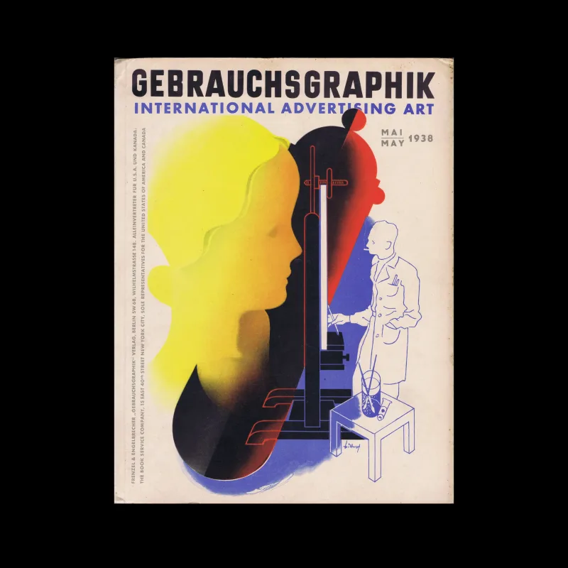 Gebrauchsgraphik, 05, 1938. Cover design by Max Bittrof