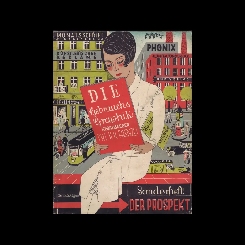 Gebrauchsgraphik, 06, 1926. Cover design by L. Welscher