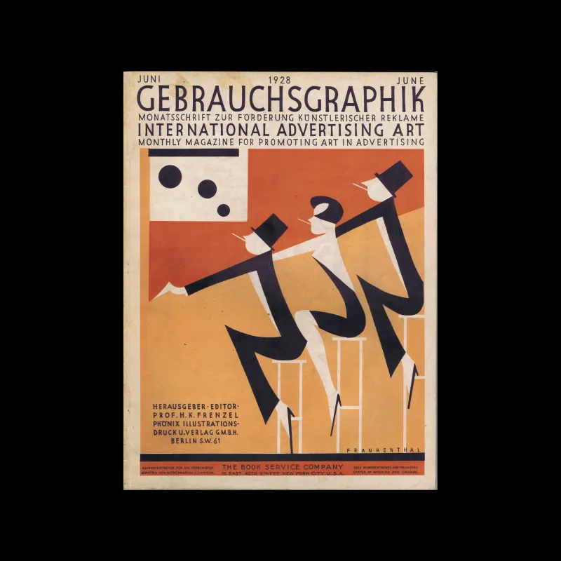 Gebrauchsgraphik, 06, 1928. Cover design by Walther Frankenthal