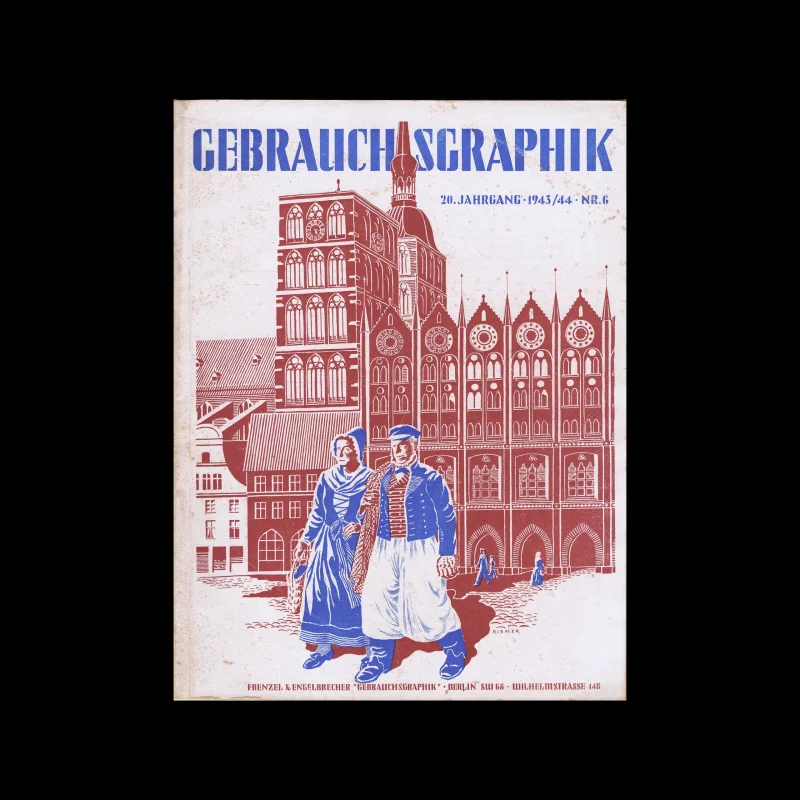 Gebrauchsgraphik, 06, 1943/44. Cover design by Walter Riemer