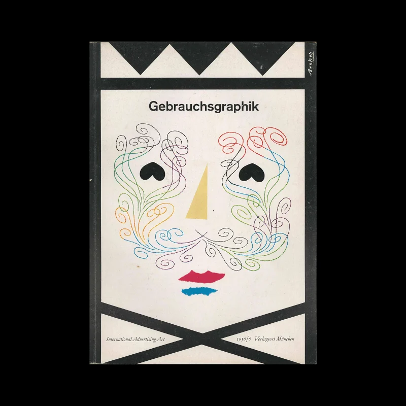 Gebrauchsgraphik, 06, 1956. Cover design by Walter Breker