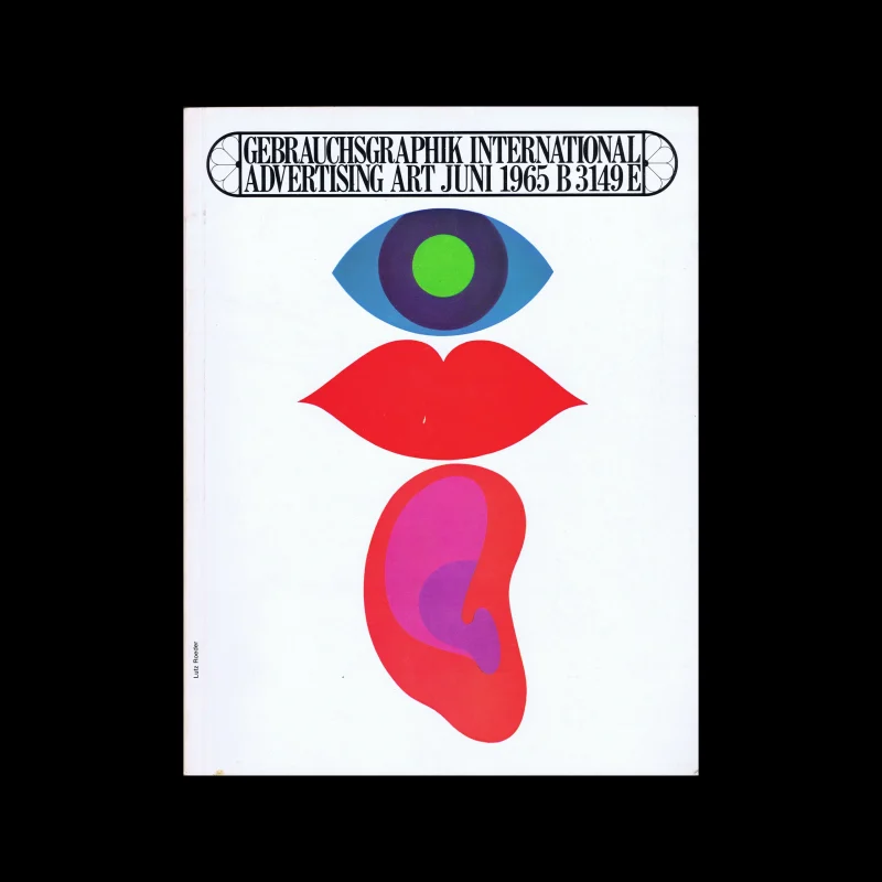 Gebrauchsgraphik, 06, 1965. Cover design by Lutz Roeder