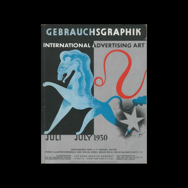Gebrauchsgraphik, 07, 1930. Cover design by Oleg Zingher
