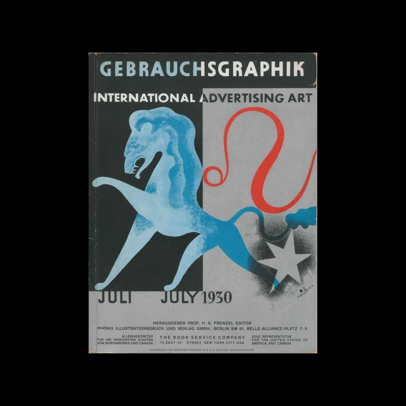 Gebrauchsgraphik, 07, 1930. Cover design by Oleg Zingher