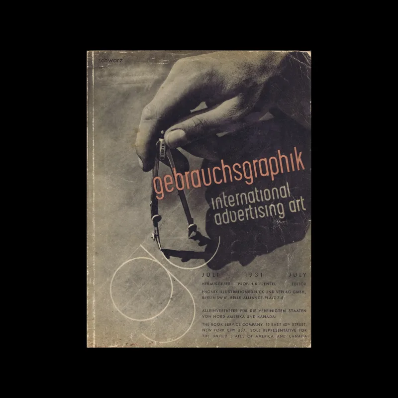 Gebrauchsgraphik, 07 1931. Cover design by Stephan Schwarz