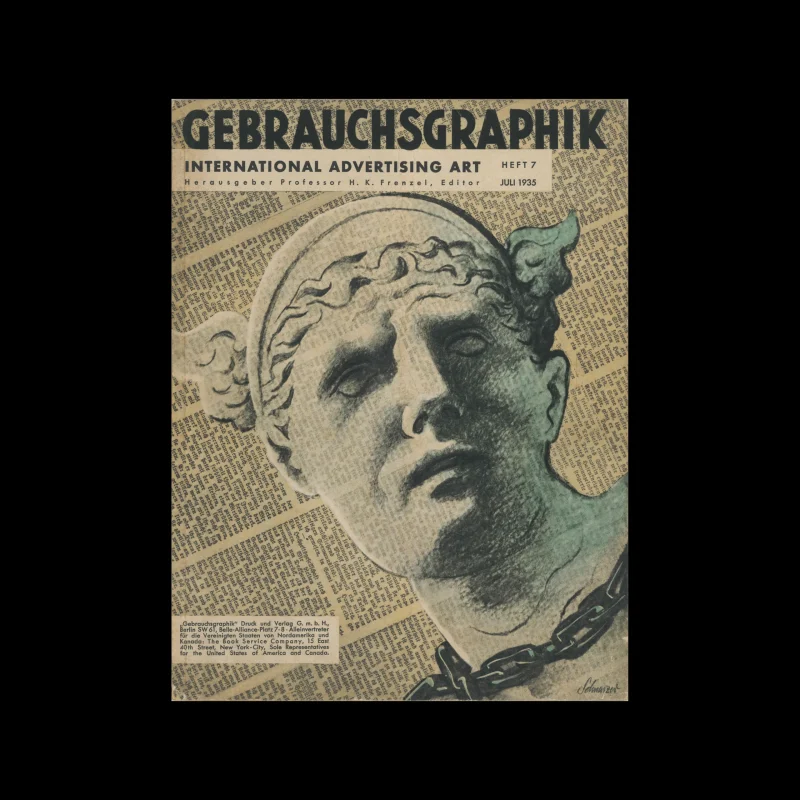 Gebrauchsgraphik, 07, 1935. Cover design by M. Schwarzer
