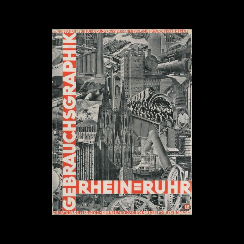Gebrauchsgraphik, 08, 1926. Cover design by Fritz Lewy