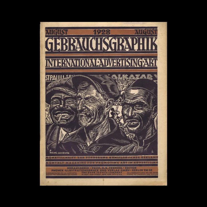Gebrauchsgraphik, 08, 1928. Cover design by Paul Helms