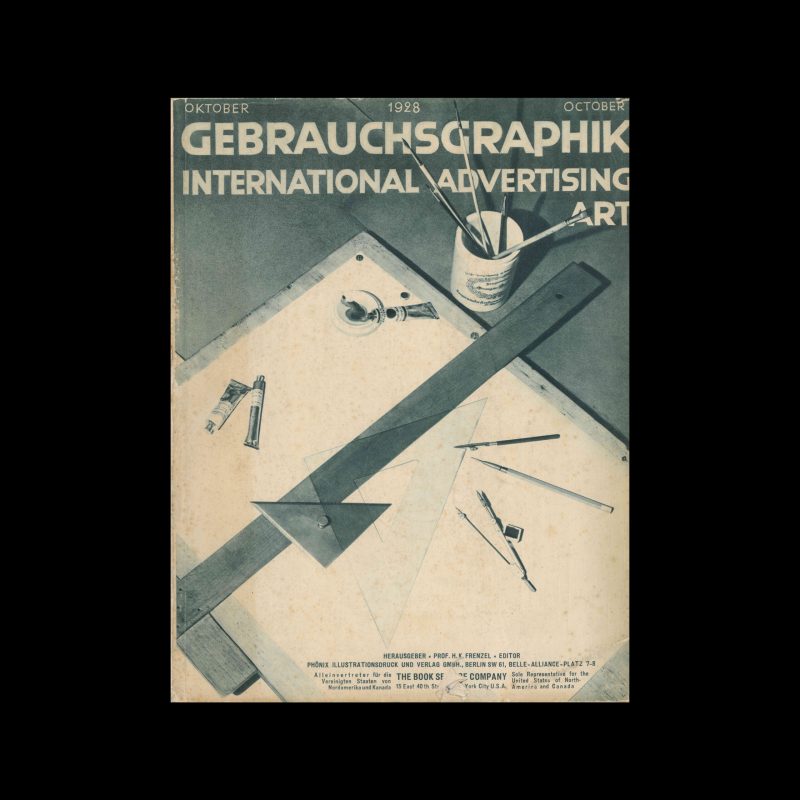 Gebrauchsgraphik, 09, 1928. Cover design by Walter Peterhans