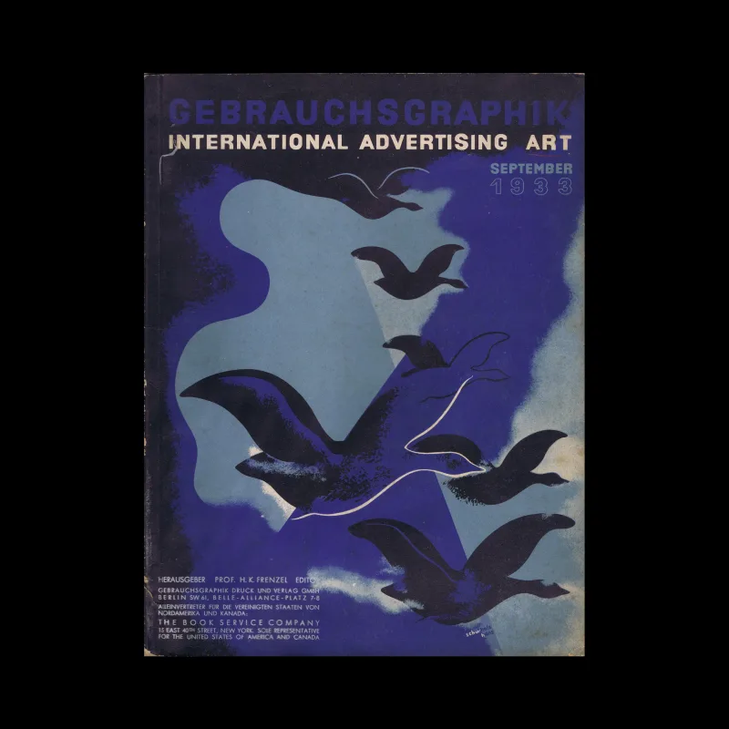 Gebrauchsgraphik, 09, 1933. Cover design by Hans Schürholz