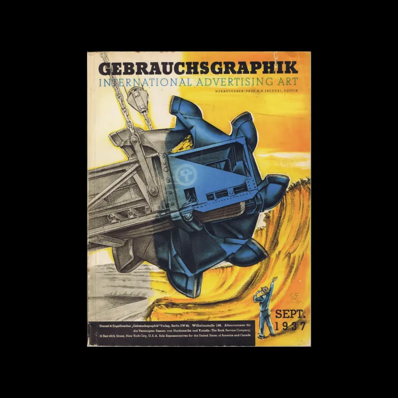Gebrauchsgraphik, 09, 1937. Cover design by Otto Franz Kutscher