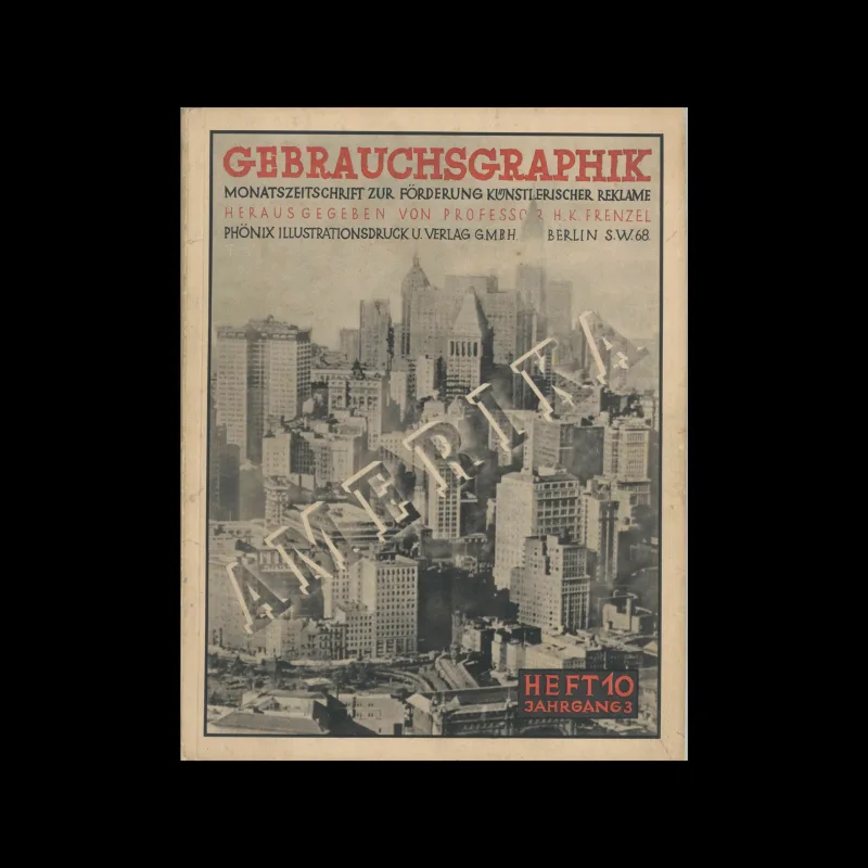 Gebrauchsgraphik, 10, 1926