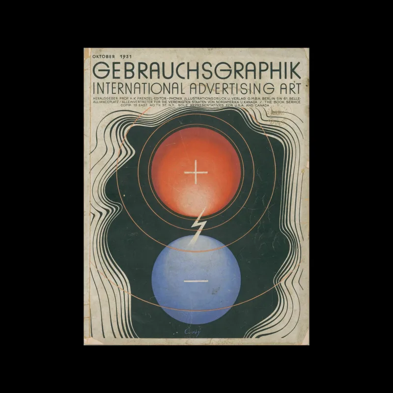 Gebrauchsgraphik, 10, 1931. Cover design by Dore Mönkemeyer-Corty