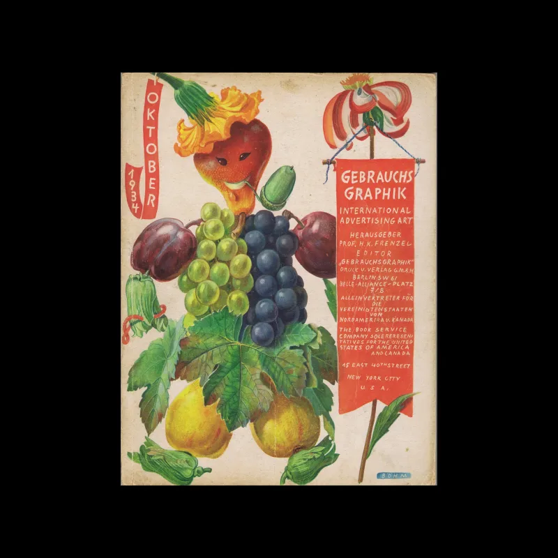 Gebrauchsgraphik, 10, 1934. Cover design by Ernst Böhm