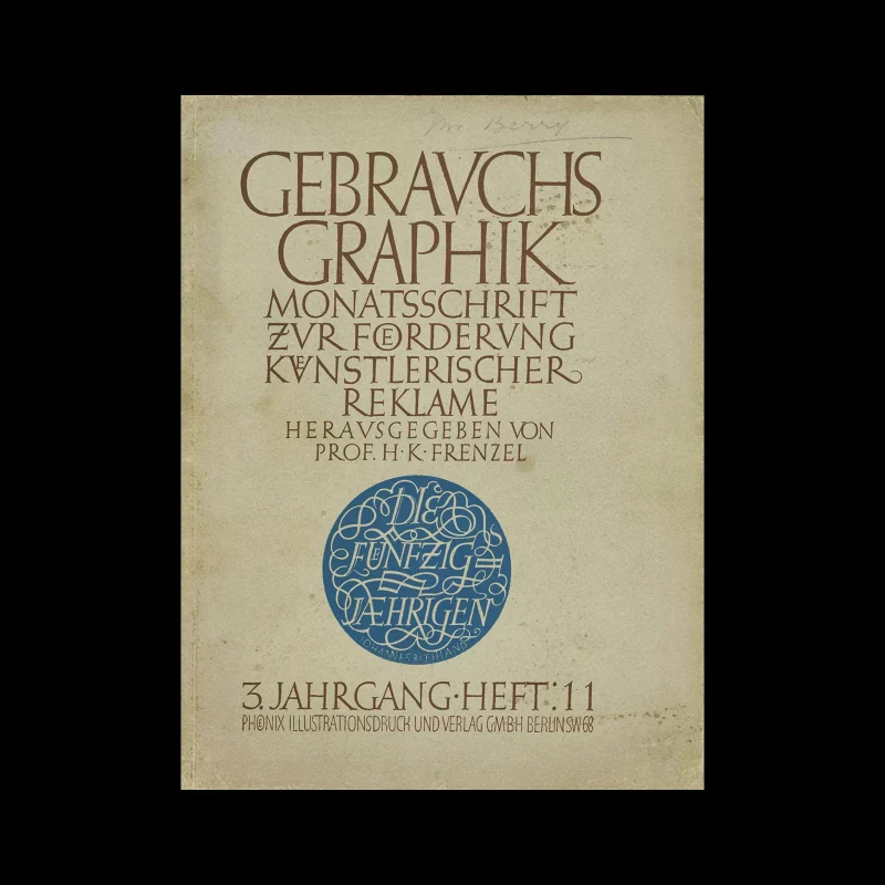Gebrauchsgraphik, 11, 1926